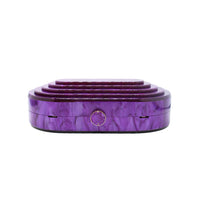 GSYPS Acrylic Clutch Purse Marbled Evening Handags Elegant Shoulder Bag for Wedding Cocktail Party Prom C-Purple