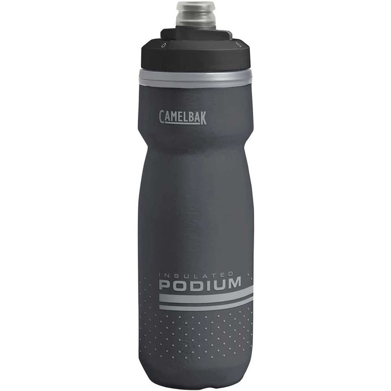 CamelBak Podium Chill Insulated Bike Squeeze Water Bottle, Cold Retention for Cycling, 21oz, Black
