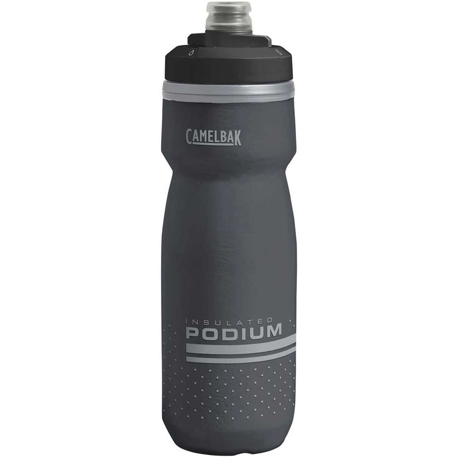 CamelBak Podium Chill Insulated Bike Squeeze Water Bottle, Cold Retention for Cycling, 21oz, Black