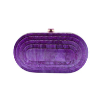 GSYPS Acrylic Clutch Purse Marbled Evening Handags Elegant Shoulder Bag for Wedding Cocktail Party Prom C-Purple