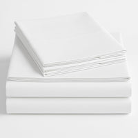 Exotic Linen King Size Sheets Set - 4 Piece Set - Hotel Luxury Bed Sheets - Extra Soft - 10" Deep Pockets - Easy Fit - Breathable & Cooling - Comfy -White Solid - 100% Cotton Sheets - 4 PC