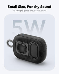 Soundcore Select 4 Go Bluetooth Shower Speaker by Anker, IP67 Waterproof/Dustproof, Ultra-Portable Bluetooth Speaker, 20H Playtime, Floatable, Powerful Sound, Electronics for Outdoors/Home/Travel