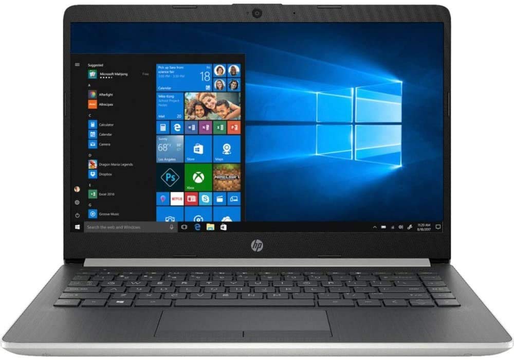 HP 2020 14-inch HD Touchscreen Premium Laptop PC, AMD Ryzen 3 3200U Processor, 8GB DDR4 Memory, 256GB SSD, Bluetooth, Windows 10, Silver