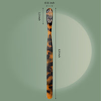 Isshah Plant-Based Cellulose Acetate Toothbrushes - 8 Pack - Tortoise
