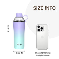 Allcho Allcho Insulated Water Bottle for Women, 18oz Stainless Steel Leak Proof Tumbler with 2 Lids, BPA-Free Tritan Chug & Straw Lid, Double Wall Vacuum Flask