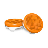 KontrolFreek Omni for PlayStation 5 (PS5) and PlayStation 4 (PS4) | Performance Thumbsticks | 2 Low-Rise Concave | Orange/White