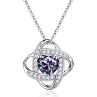 Iefil Birthday Gifts for Women - Birthstone Necklace for Women, Anniversary Women Necklace, Alexandrite Purple Necklace, June Birthstone, Jewelry Gifts for Wife Girlfriend