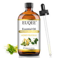 EUQEE Honeysuckle Essential Oil 118ml Pure Honeysuckle Oil Premium Essential Oil - with Glass Dropper Great for Diffuser, DIY Soap, Candle Making - 4Fl. OZ