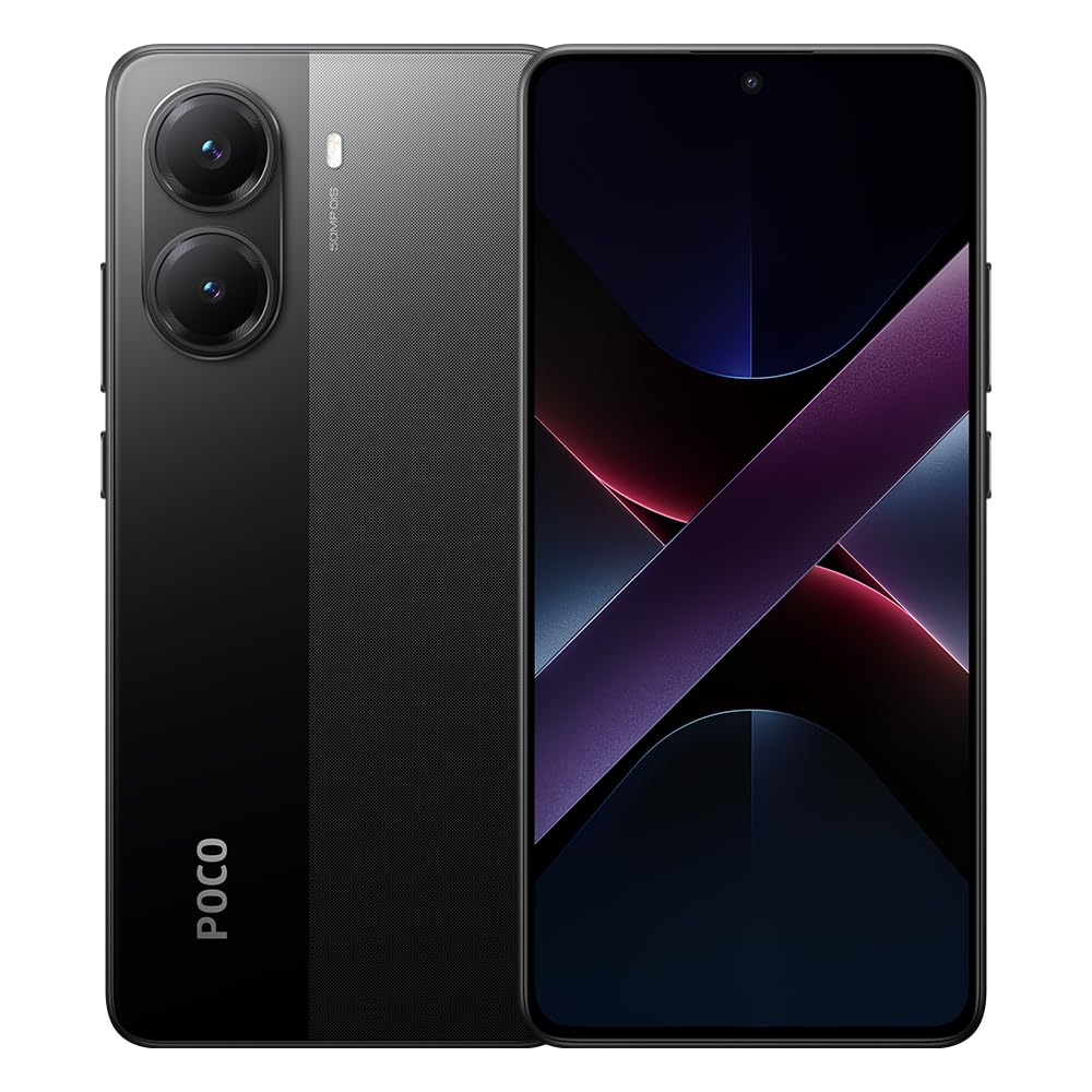 XIAOMI Poco X7 PRO 5G + 4G LTE (for Tmobile Mint Tello & Global) (512GB + 12GB) Ai 6.67" 50MP Gamers Phone NFC Dual sim Unlocked Model 2412DPC0AG (Black)