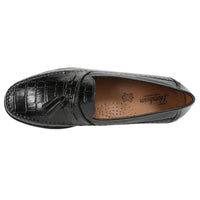 Florsheim Pisa Moc Toe Tassel Loafer Men's Slip On, 9.5 D(M) US, Black