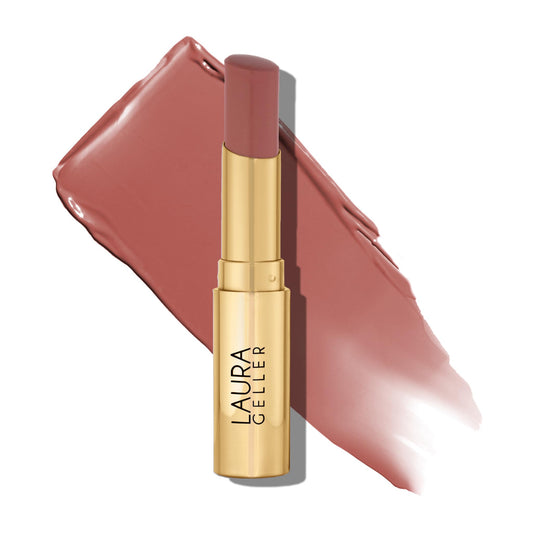 LAURA GELLER NEW YORK Jelly Balm Tinted Lip Balm – A Latte Love – Hydrating Lip Color with Shine Finish – Squalane & Vitamin E – Buildable Sheer to Medium Coverage – Vegan & Cruelty-Free