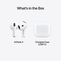 Apple Airpods (4Th Generation) Airpods 4 Headset Wireless, W129187548 (Airpods 4 Headset Wireless in-Ear Calls/Music/Sport/Everyday Bluetooth White)