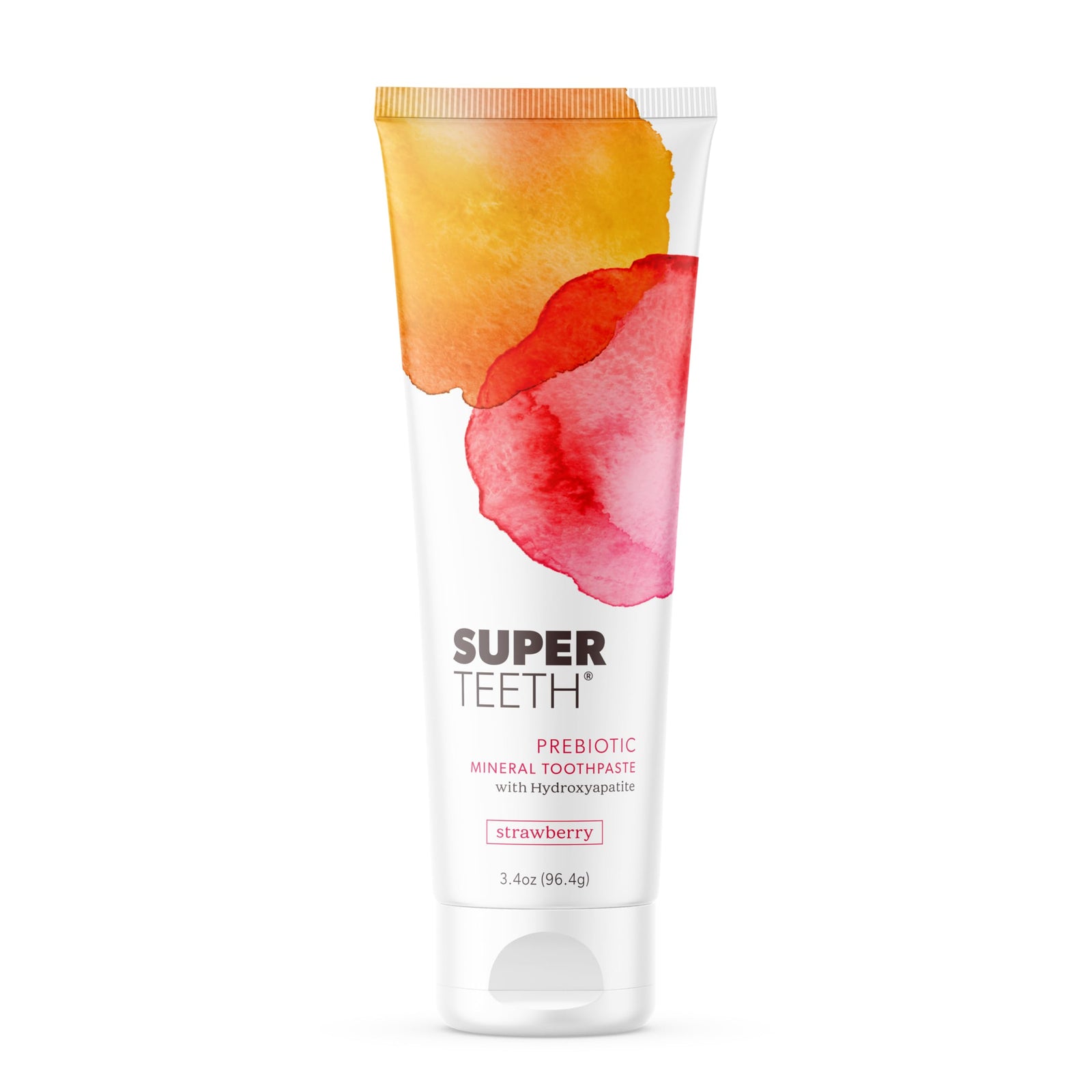 SuperTeeth Hydroxyapatite Toothpaste, Fluoride-Free, Fresh Breath, Adults & Kids, Strawberry Flavored