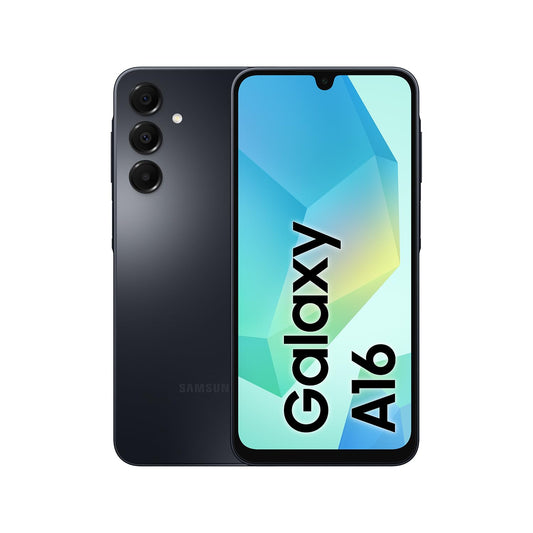 Samsung Galaxy A16 4G LTE (128GB + 4GB) International Model SM-A165F/DS Factory Unlocked, 6.7", Dual SIM, 50MP Triple Camera (Case Bundle), Black