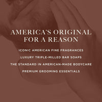 Caswell-Massey Triple Milled Heritage Woodgrain Sandalwood Three-Soap Set, Scented & Moisturizing Bath Soap, Made In The USA, 3 Count (Pack of 1)