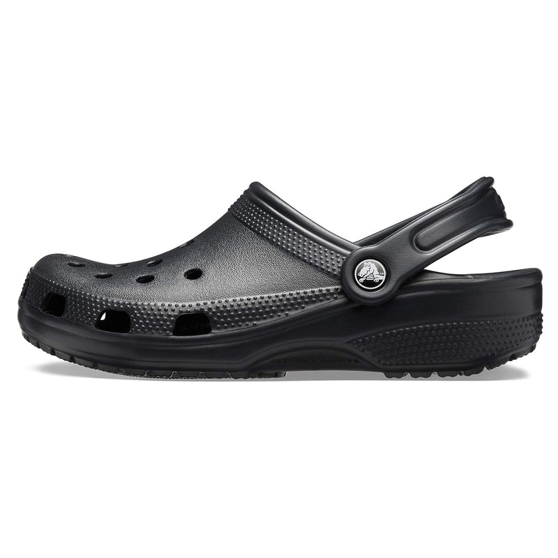 Crocs Unisex-Adult Classic Clog, Clogs for Women and Men, Black, 10 Women/8 Men