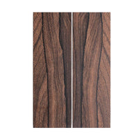 IECAP LLC Bookmatched Ziricote Wood Knife Handle Scales – Knife Handle Materials – Natural Wood Knife Scales for DIY Crafts – Size 3/8 x 1 9/16 x 4 3/4 inches – 1 Pair