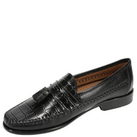Florsheim Pisa Moc Toe Tassel Loafer Men's Slip On, 9.5 D(M) US, Black