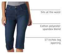 Lee Women's Relaxed Fit Capri Jean Mysterious 14