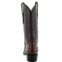 Soto Boots Men's Gator Tail Print Cowboy Boots H7006 (Cognac, 11)