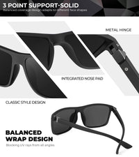 KALIYADI Sunglasses for Mens Polarized-Sunglasses: Men Sun Glasses with UV400 Protection for Driving Fishing Golf