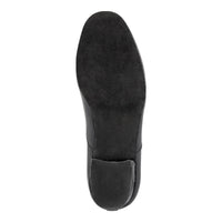 Linodes Men's Latin Dance Shoes 1 Inch Leather Sole Ballroom Salsa Tango Waltz Character Shoe-Black Patent-8.5M