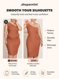 SHAPERMINT Shapewear for Women - High-Waisted Shapewear Tummy Control Shorts, Thigh Slimmer, Underwear for Women Black