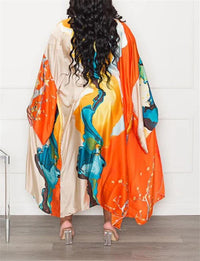 cu4eve Summer Cardigan For Women Lightweight Satin Open Front Long Kimono Swimsuit Cover Ups Silk Robe Plus Size