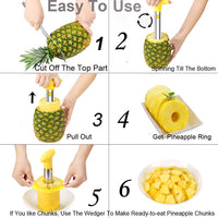 SameTech Easy Kitchen Tool Fruit Pineapple Peeler Corer Slicer Cutter