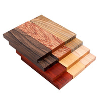 IECAP LLC Bookmatched Ziricote Wood Knife Handle Scales – Knife Handle Materials – Natural Wood Knife Scales for DIY Crafts – Size 3/8 x 1 9/16 x 4 3/4 inches – 1 Pair