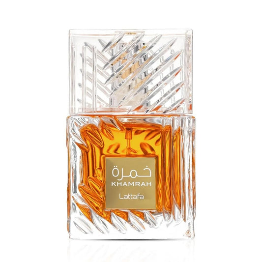 Lattafa Khamrah - Vanilla, Warm Spicy, Amber, Cinnamon - Eau de Parfum Long-Lasting Fragrance for Unisex, 3.40 Ounce / 100 ml