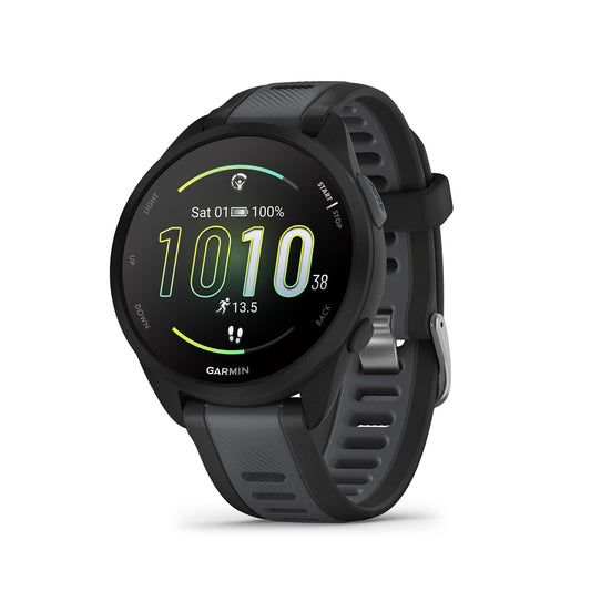 Garmin Forerunner 165, Running Smartwatch, Colorful AMOLED Display, Training Metrics and Recovery Insights, Black