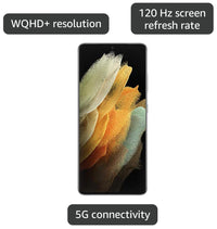 SAMSUNG Galaxy S21 Ultra 5G Factory Unlocked Android Cell Phone 128GB US Version Smartphone Pro-Grade Camera 8K Video 108MP High Res, Phantom Silver