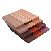 IECAP LLC Bookmatched Ziricote Wood Knife Handle Scales – Knife Handle Materials – Natural Wood Knife Scales for DIY Crafts – Size 3/8 x 1 9/16 x 4 3/4 inches – 1 Pair
