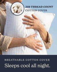 Beckham Hotel Collection Bed Pillows Standard/Queen Size Set of 2 - Original Soft Down Alternative Pillow for Sleeping - Soft Support for Back, Stomach or Side Sleepers