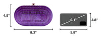 GSYPS Acrylic Clutch Purse Marbled Evening Handags Elegant Shoulder Bag for Wedding Cocktail Party Prom C-Purple