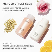 OUAI Thick Hair Shampoo & Conditioner Set, Travel Size - Moisturizing Shampoo & Conditioner - With Keratin, Marshmallow Root, Shea Butter & Avocado Oil - Sulfate, Paraben & Phthalate Free (3 Oz)