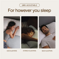 Coop Home Goods Original Adjustable Pillow, Queen Size Bed Pillows for Sleeping, Cross Cut Memory Foam Pillows - Medium Firm Back, Stomach and Side Sleeper Pillow, CertiPUR-US/GREENGUARD Gold