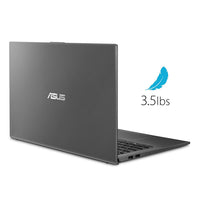 ASUS F512DA-EB51 VivoBook 15 Thin and Light Laptop, 15.6” Full HD, AMD Quad Core R5-3500U CPU, 8GB DDR4 RAM, 256GB PCIe SSD, AMD Radeon Vega 8 Graphics, Windows 10 Home, Slate Gray