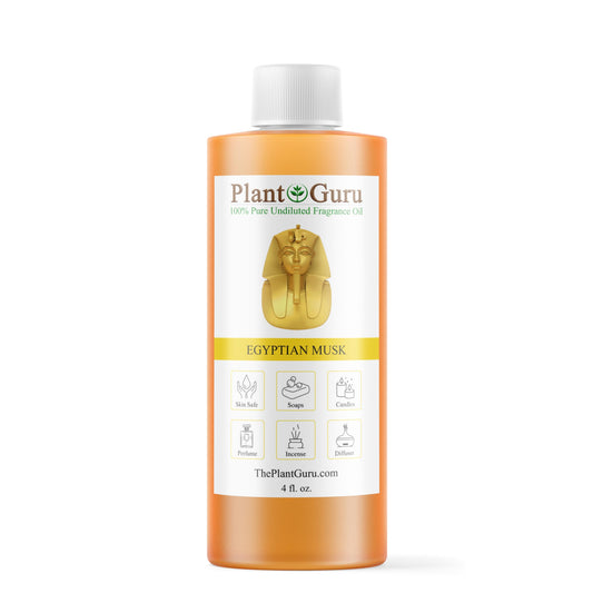 Egyptian Musk Fragrance Oil 4 fl. oz. Scented Oil for DIY Soap Making, Candles, Bath Bombs, Body Butters. Used in Aromatherapy Diffusers, Burners and Warmers. Great Addition to Lotions and Creams.