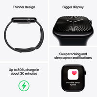 Apple Watch Series 10 [GPS, 42mm] - Rose Gold Aluminum Case with Light Blush Sport Band, S/M (Renewed)