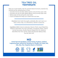 Desert Essence Tea Tree Oil Toothpaste - Mint - 6.25 Ounce - Refreshing Taste - Deep Cleans Teeth & Gums - Helps Fight Plaque - Sea Salt - Pure Essential Oil - Baking Soda - Promotes Healthy Mouth