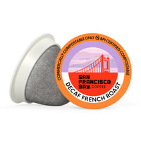 San Francisco Bay Decaf K-Cup Coffee Pods, Decaf French Roast (36 ct), Dark Roast, Commercially Compostable Single-Serve Coffee Pods, Swiss Water Process