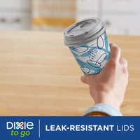 Dixie To Go Paper Coffee Cups With Lids, 12 oz, 156 Count (6 packs of 26 cups), Disposable Insulated Paper Cups for On-The-Go Hot or Cold Beverages