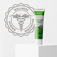 Silver Biotics Toothpaste | SilverSol Ag₄O₄ 20 ppm Nano-Silver Infused + Above-Sea Coral Calcium | Naturally Whitening | Flouride-Free | Winter Mint | 4 oz