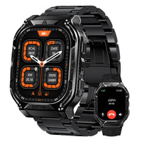 AMAZTIM Smart Watch with GPS – Rugged Outdoor Fitness Watch, 170+ Sports Modes, 5 ATM & IP69K, 15 Days Battery, 1.96" AMOLED, Bluetooth Call, for Android & iOS (Includes Silicone & Steel Bands)