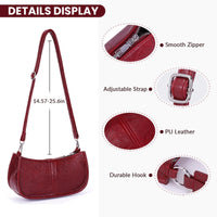 GETERUUV Shoulder Bags for Women Y2k Purse and Handbags Retro Studded Crossbody Bag Small Shoulder Purse Leather Hobo Handbag