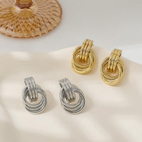 SHERLOVE Chunky Gold Earrings Women Statement Drop Dangle Knot Earrings