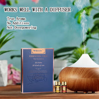 Wtrcsv Essential Oils Set - Top 15 Scents for Diffuser, Humidifier, Skin Care, Aromatherapy, Massage, Candle & Soap Making - Fragrance Gift Set (5ml)