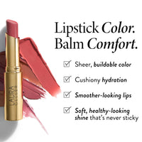 LAURA GELLER NEW YORK Jelly Balm Tinted Lip Balm – A Latte Love – Hydrating Lip Color with Shine Finish – Squalane & Vitamin E – Buildable Sheer to Medium Coverage – Vegan & Cruelty-Free